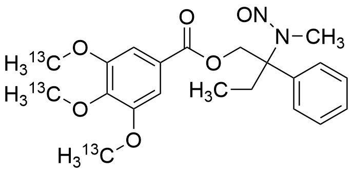 N-Desmethyl N-Nitroso Trimebutine 13C3