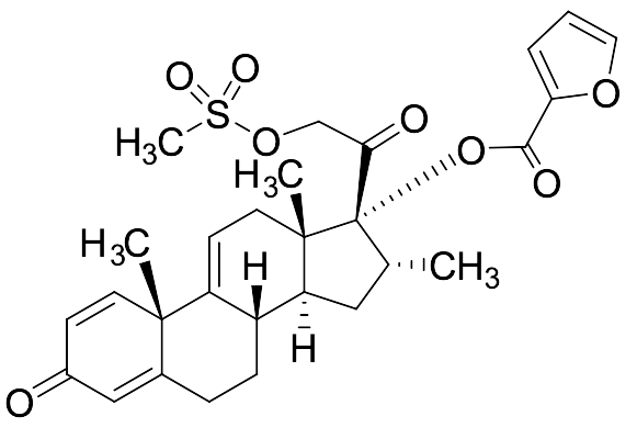 (16alpha)​-17-​[(2-​Furanylcarbonyl)​oxy]​-​16-​methyl-​21-​[(methylsulfonyl)​oxy]pregna-​1,​4,​9(11)​-​triene-​3,​20-​dione​