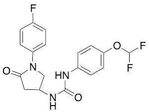N-[4-(Difluoromethoxy)phenyl]-N'-[1-(4-fluorophenyl)-5-oxo-3-pyrrolidinyl]urea