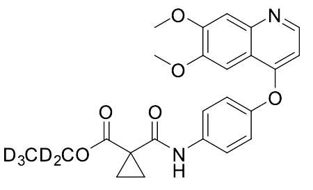 Ethyl-d5 1-((4-((6,7-dimethoxyquinolin-4-yl)oxy)phenyl)carbamoyl)cyclopropane-1-carboxylate