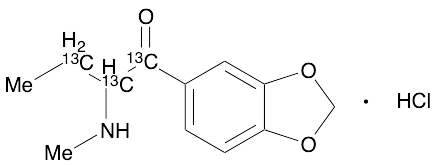 2-(Methylamino)-3',4'-(methylenedioxy)butyrophenone-13C4