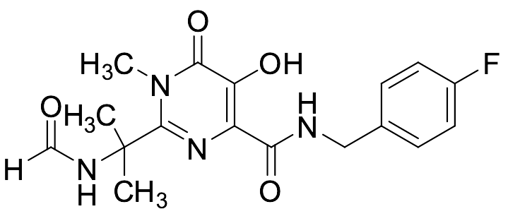 N-(4-Fluorobenzyl)-2-(2-formamidopropan-2-yl)-5-hydroxy-1-methyl-6-oxo-1,6-dihydropyrimidine-4-carboxamide