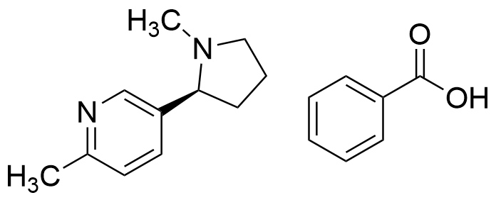  2-Methyl-5-[(2S)-1-methyl-2-pyrrolidinyl]-pyridine Benzoate (1:1)