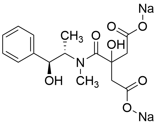 3-Hydroxy-3-(((1S,2S)-1-hydroxy-1-phenylpropan-2-yl)(methyl)carbamoyl)pentanedioic Acid Disodium