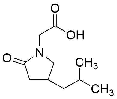 4-​(2-​Methylpropyl)​-​2-​oxo-1-pyrrolidineacetic Acid