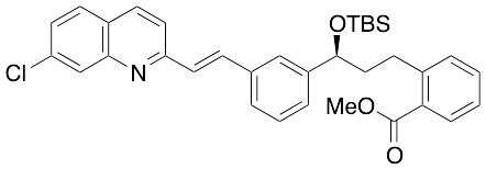 (S,E)-2-(3-((tert-Butyldimethylsilyl)oxy)-3-(3-(2-(7-chloroquinolin-2-yl)vinyl)phenyl)propyl)benzoic Acid Methyl Ester
