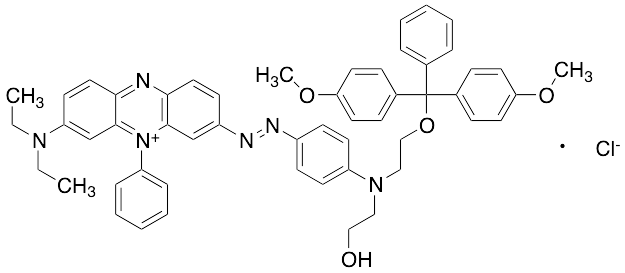 3-[[4-[[2-[Bis(4-Methoxyphenyl)phenylmethoxy]ethyl](2-hydroxyethyl)amino]phenyl]azo]-7-(diethylamino)-5-phenyl Phenazinium
