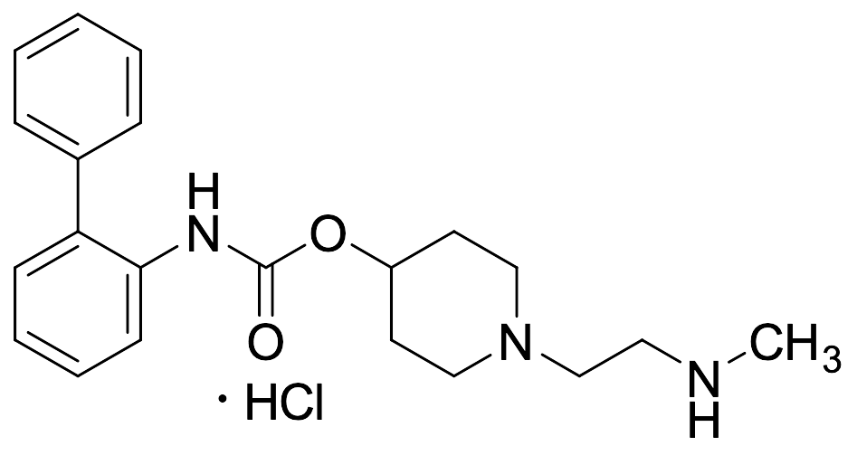 Biphenyl-2-ylcarbamic Acid 1-[2-(Methylamino)ethyl]piperidin-4-yl Ester Hydrochloride