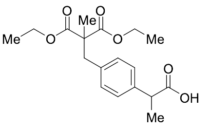 4-(2,2-Dicarboethoxy-propyl)phenylpropanoic Acid