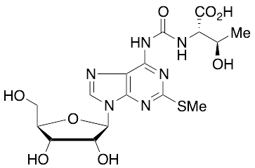 2-Methylthio-N6-threonylcarbamoyladenosine