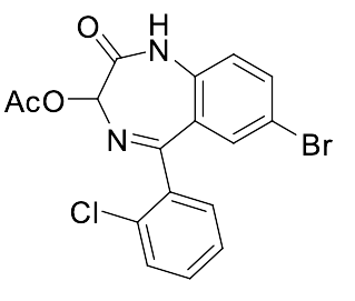 3-Hydroxyphenazepam Acetate