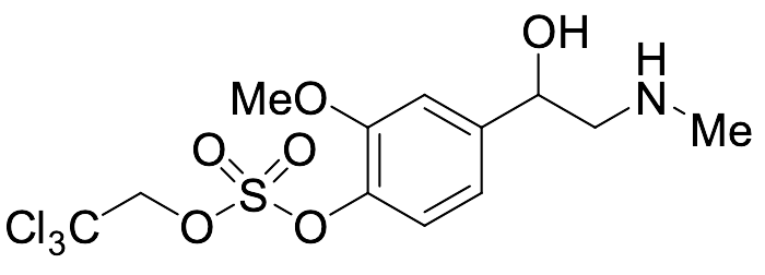 4-(1-Hydroxy-2-(methylamino)ethyl)-2-methoxyphenyl (2,2,2-Trichloroethyl) Sulfate