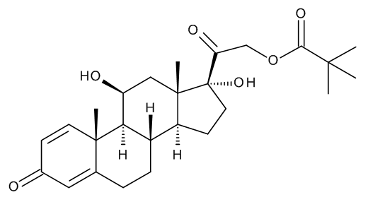 Prednisolone Pivalate - CAS No. 1107-99-9 Prednisolone Pivalate