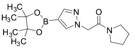 1-(Pyrrolidin-1-yl)-2-[4-(4,4,5,5-tetramethyl-1,3,2-dioxaborolan-2-yl)-1H-pyrazol-1-yl]ethan-1-one