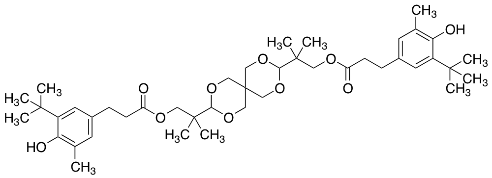 2,4,8,10-Tetraoxaspiro[5.5]undecane-3,9-diylbis(2-methylpropane-2,1-diyl) bis(3-(3-(tert-butyl)-4-hydroxy-5-methylphenyl)propanoate)