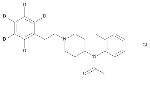 ortho-Methylfentanyl-d5 (hydrochloride) (exempt preparation) [A 100 µg/ml solution in methanol]