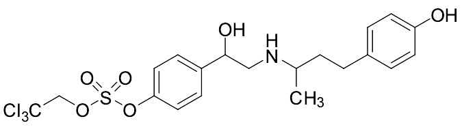 4-(1-Hydroxy-2-((4-(4-hydroxyphenyl)butan-2-yl)amino)ethyl)phenyl (2,2,2-trichloroethyl) Sulfate