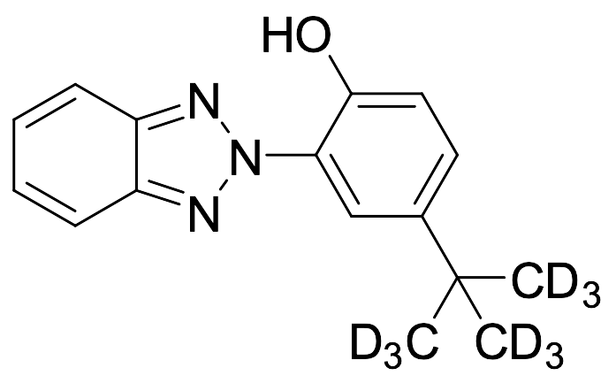 2-(5-tert-Butyl-2-hydroxyphenyl)benzotriazole-d9 (Major)