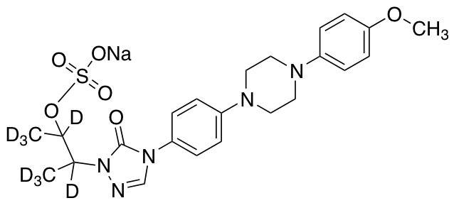 Sodium 3-(4-(4-(4-(4-Methoxyphenyl)piperazin-1-yl)phenyl)-5-oxo-4,5-dihydro-1H-1,2,4-triazol-1-yl)butan-2-yl Sulfate-D8
