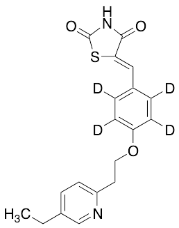 5-[[4-[2-(5-Ethyl-2-pyridinyl)ethoxy]phenyl]methylene]-2,4-thiazolidinedione-D4