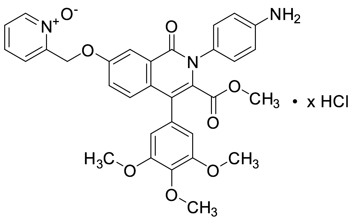 2-(4-Aminophenyl)-1,2-dihydro-7-[(1-oxido-2-pyridinyl)methoxy]-1-oxo-4-(3,4,5-trimethoxyphenyl)-3-isoquinolinecarboxylic Acid methyl Ester Hydrochloride (>85%)