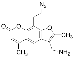 3-(Aminomethyl)-9-(2-azidoethyl)-2,5-dimethyl-7H-furo[3,2-g][1]benzopyran-7-one