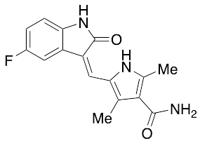 5-[(Z)-(5-Fluoro-1,2-dihydro-2-oxo-3H-indol-3-ylidene)methyl]-2,4-dimethyl-1H-pyrrole-3-carboxamide