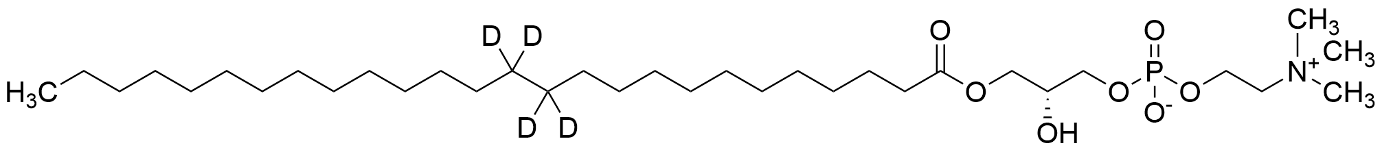 1-Hexacosanoyl-2-hydroxy-sn-glycero-3-phosphocholine-d4