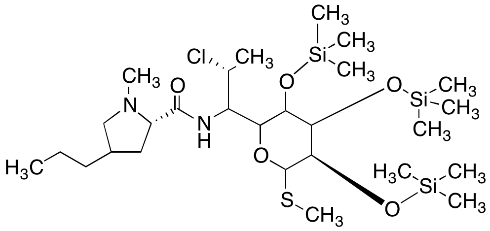 Dehydroxy-chloro 2,3,4-Tri-O-trimethylsilylepilincomycin