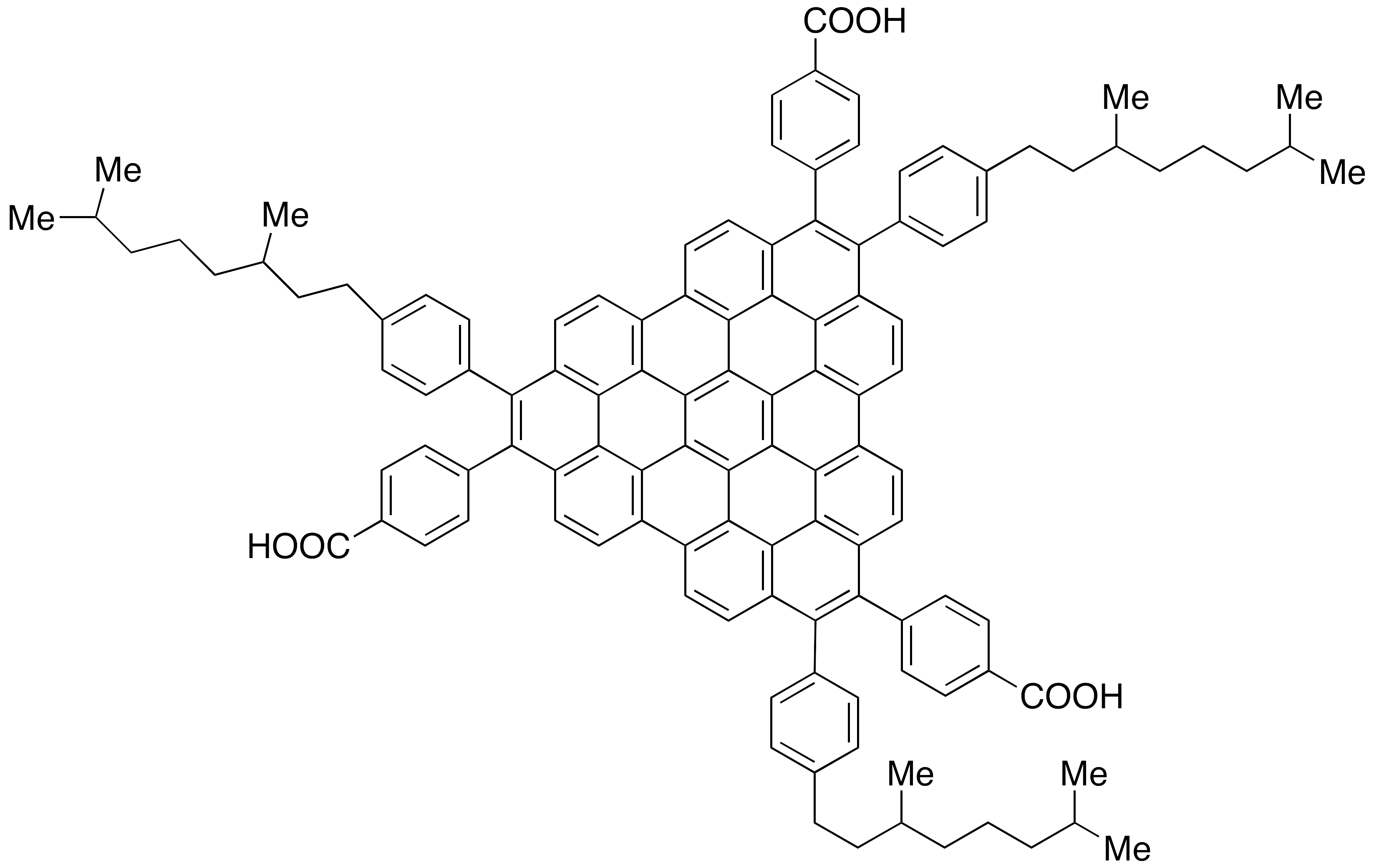 4,4',4''-[2,8,14-Tris[4-(3,7-dimethyloctyl)phenyl]diphenanthro[3,4,5,6-efghi:3',4',5',6'-uvabc]ovalene-1,7,13-triyl]tris-benzenehexanoic Acid