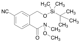 2-(((tert-Butyldimethylsilyl)oxy)methyl)-4-cyano-N-methoxy-N-methylbenzamide