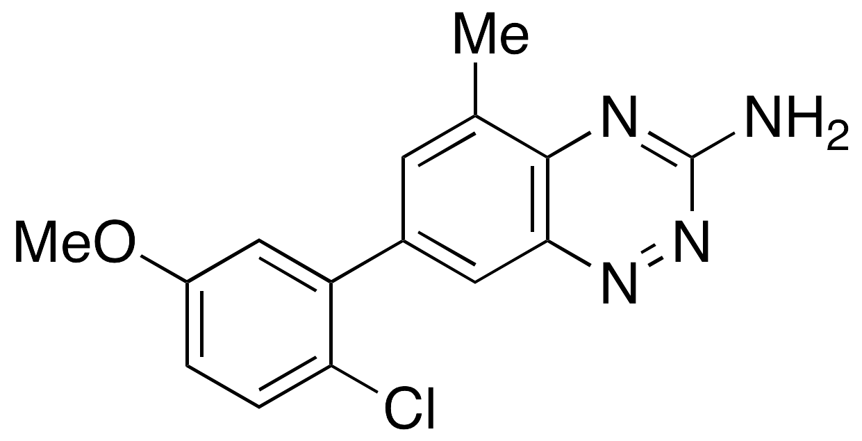 7-(2-Chloro-5-methoxyphenyl)-5-methyl-1,2,4-benzotriazin-3-amine