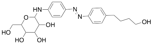 (E)-2-((4-((4-(4-Hydroxybutyl)phenyl)diazenyl)phenyl)amino)-6-(hydroxymethyl)tetrahydro-2H-pyran-3,4,5-triol