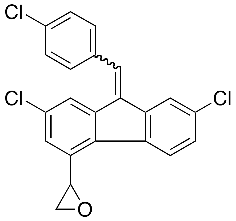 (E,Z)-9-(4-Chlorophenyl)methylene-5-oxiranyl-2,7-dichlorofluorene