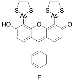 4,5-Bis(1,3,2-dithiarsolan-2-yl)-9-(4-fluorophenyl)-6-hydroxy-3H-xanthen-3-one