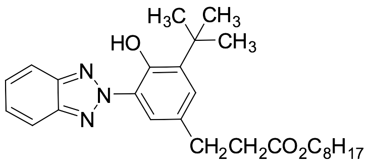 3-(2H-Benzotriazolyl)-5-(1,1-di-methylethyl)-4-hydroxy-benzenepropanoicacid octylesters