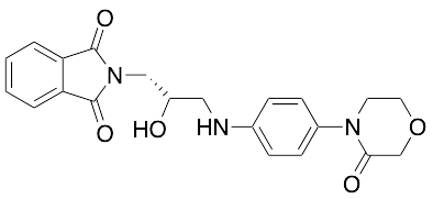 2-[(2S)-2-Hydroxy-3-[[4-(3-oxo-4-morpholinyl)phenyl]amino]propyl]-1H-isoindole-1,3(2H)-dione