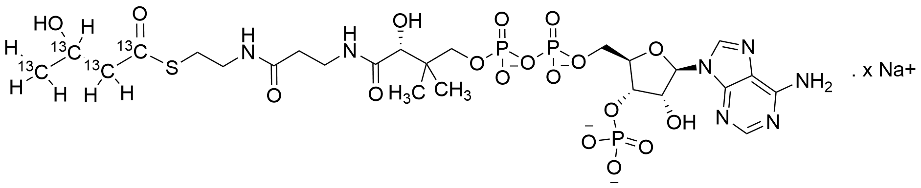 betahydroxybutyryl Coenzyme A Sodium Salt-13C4
