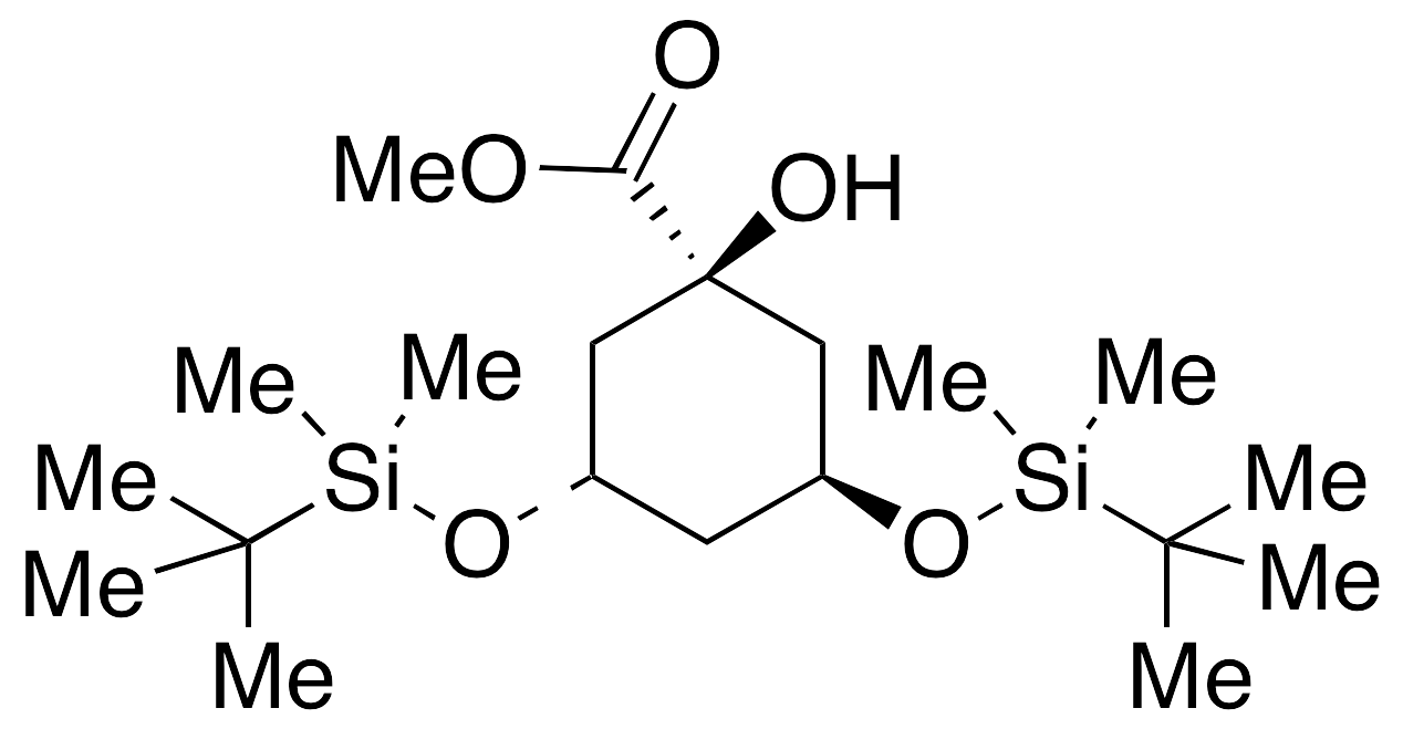 (3S,5S)-3,5-Bis[[(1,1-dimethylethyl)dimethylsilyl]oxy]-1-hydroxy-cyclohexanecarboxylic Acid Methyl Ester