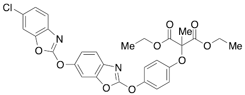 Diethyl 2-(4-((6-((6-Chlorobenzo[d]oxazol-2-yl)oxy)benzo[d]oxazol-2-yl)oxy)phenoxy)-2-methylmalonate