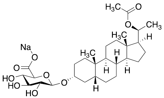 Pregnanediol 20-O-Acetate 3a-O-b-D-Glucuronide Sodium Salt