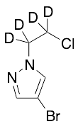 4-Bromo-1-(2-chloroethyl)-1H-pyrazole-D4
