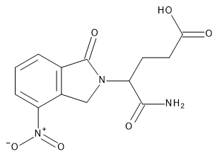 5-Amino-4-(1,3-dihydro-4-nitro-1-oxo-2H-isoindol-2-yl)-5-oxopentanoic Acid