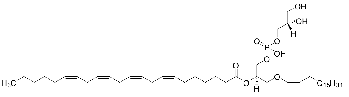 (2R)-1-((((S)-2,3-Dihydroxypropoxy)(hydroxy)phosphoryl)oxy)-3-(((Z)-octadec-1-en-1-yl)oxy)propan-2-yl (7Z,10Z,13Z,16Z)-docosa-7,10,13,16-tetraenoate