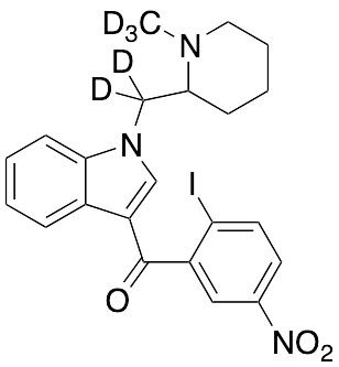(2-Iodo-5-nitrophenyl)[1-[(1-methyl-2-piperidinyl)methyl]-1H-indol-3-yl]methanone-d5