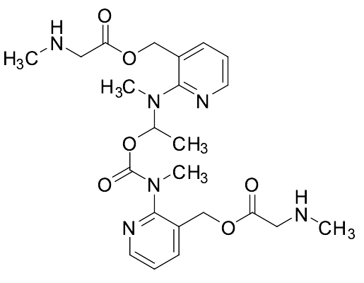 (2-(Methyl((1-(methyl(3-(((methylglycyl)oxy)methyl)pyridin-2-yl)amino)ethoxy)carbonyl)amino)pyridin-3-yl)methyl methylglycinate