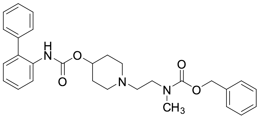 Biphenyl-2-ylcarbamic acid 1-[2-[(benzyloxycarbonyl)methylamino]ethyl]piperidin-4-yl Ester