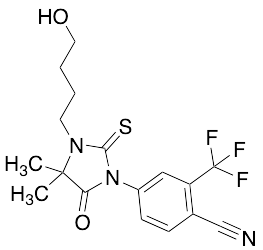4-[4,4-Dimethyl-3-(4-hydroxybutyl)-5-oxo-2-thioxo-1-imidazolidinyl]-2-(trifluoromethyl)benzonitrile