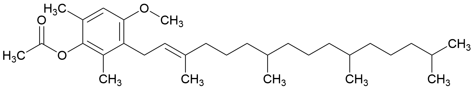 4-methoxy-2,6-dimethyl-3-(3,7,11,15-tetramethylhexadec-2-en-1-yl)phenyl acetate
