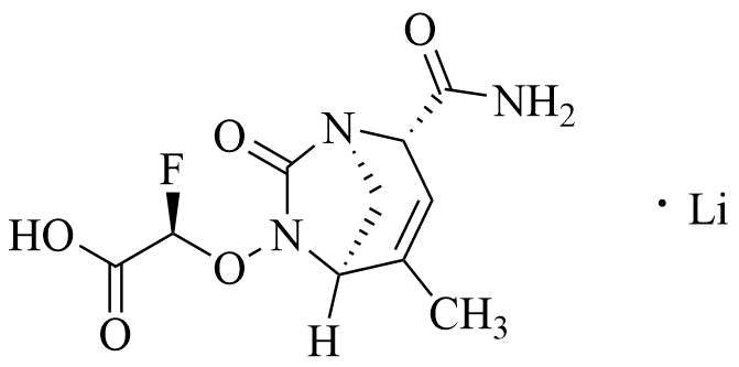 (2R)-2-[[(1R,2S,5R)-2-(Aminocarbonyl)-4-methyl-7-oxo-1,6-diazabicyclo[3.2.1]oct-3-en-6-yl]oxy]-2-fluoroacetic acid Lithium Salt